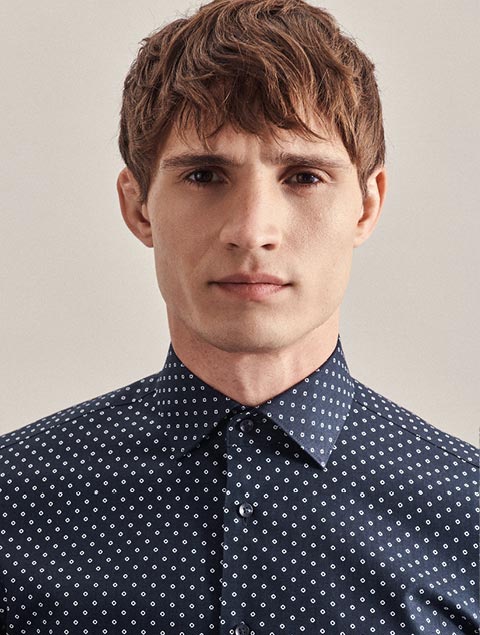 Twill Business Hemd in X-Slim mit Kentkragen