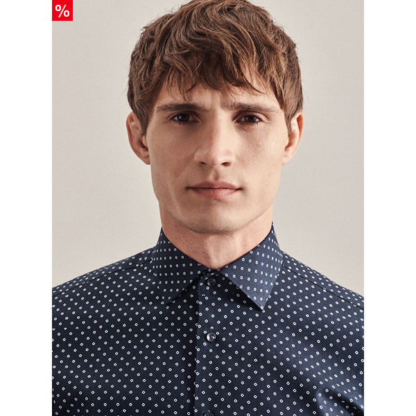 Twill Business Hemd in X-Slim mit Kentkragen