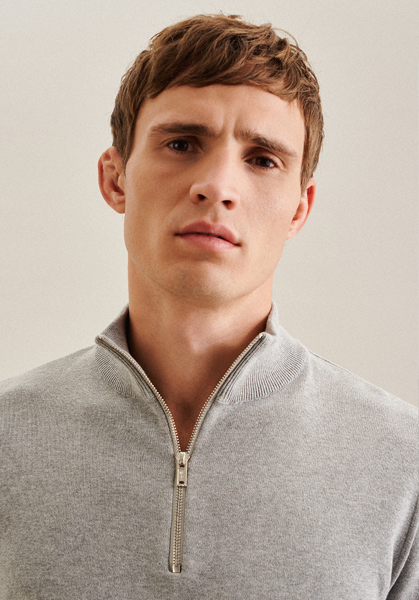 Stehkragen Pullover Regular