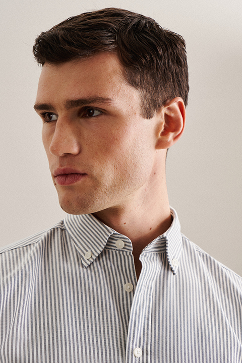 Oxford Casual Hemd in Regular mit Button-Down-Kragen
