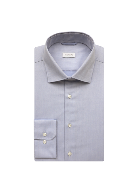 Non-iron Twill Business Shirt in Slim with Kent-Collar 