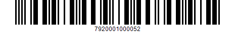 Barcode: 7920001000052